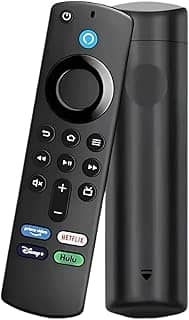 Controle Remoto Smart TV com Dongle HDMI Compatível com Android TV Stick – Comando de Voz, Botões para Aplicativos, Controle por Alexa e Assistente Google, 4K Ultra HD