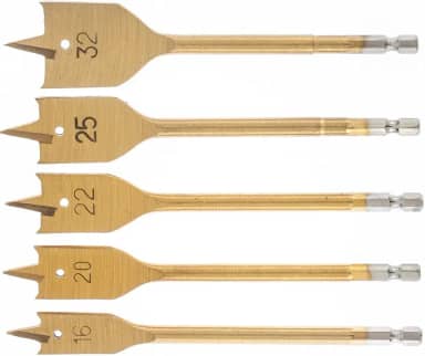 MTX Jogo De Brocas Chata Para Madeira (16-20-22-25-32)