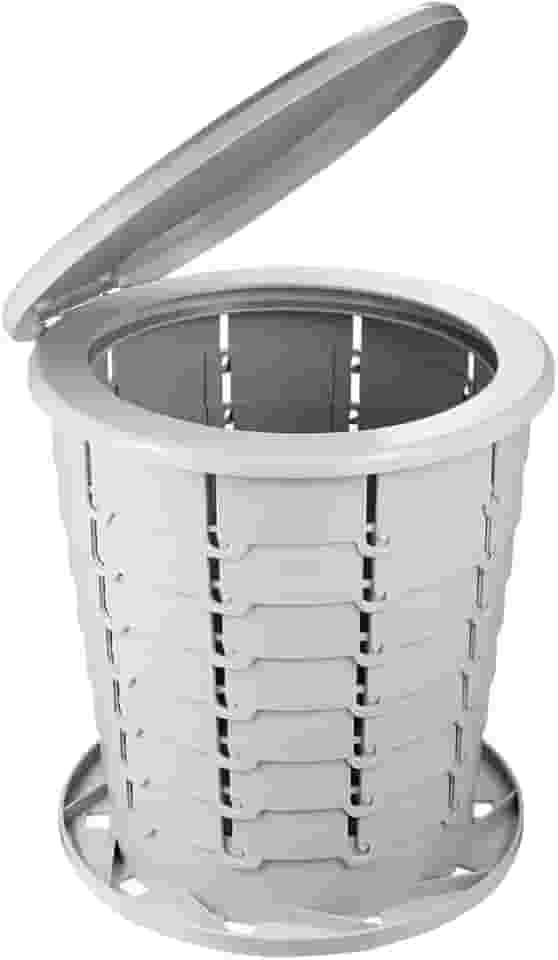 NTK, Banheiro Eco Camp Light, Vaso Sanitário Ecológico Portátil e Dobrável para Atividades ao Ar Livre, 15 Litros.