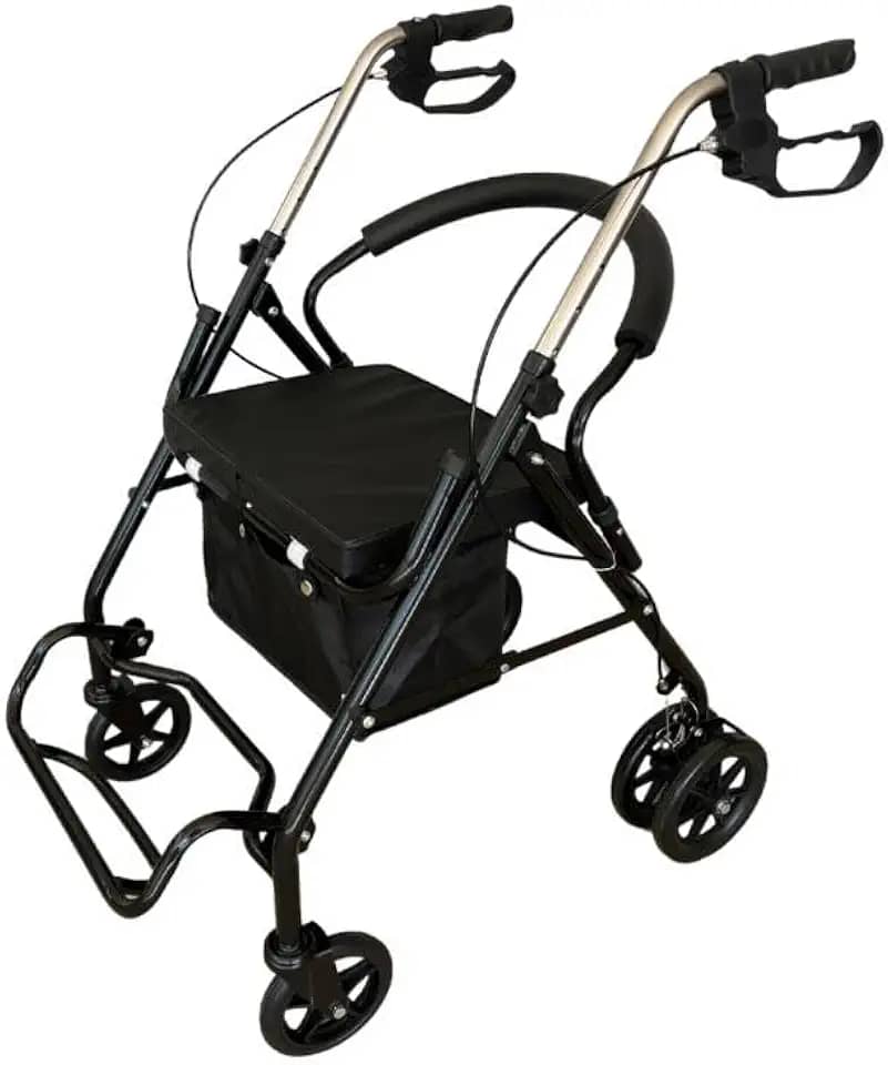 Andador com Rodas Dobrável Winner.Med – Leve, Ajustável e Seguro para Idosos e Pessoas com Mobilidade Reduzida