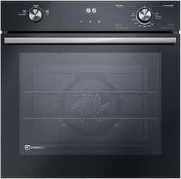 Forno de Embutir Electrolux a Gás 80L Efficient com PerfectCook360 Preto OE8GH 220v