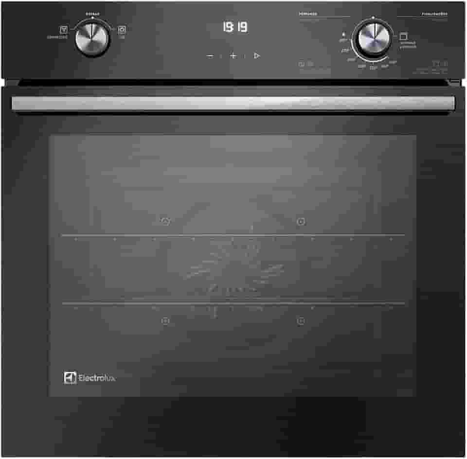 Forno de Embutir Electrolux a Gás 80L Efficient com PerfectCook360 Preto OE8GH 220v