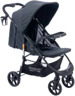 Maxi Baby Carrinho de Bebê Passeio Vira Berço Startravel (Preto)