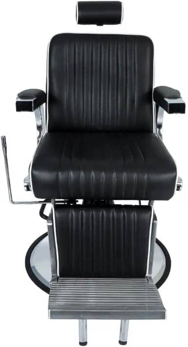 Cadeira Hidráulica Reclinável Barbeiro Salão Pelegrin Pel-6133 Preto