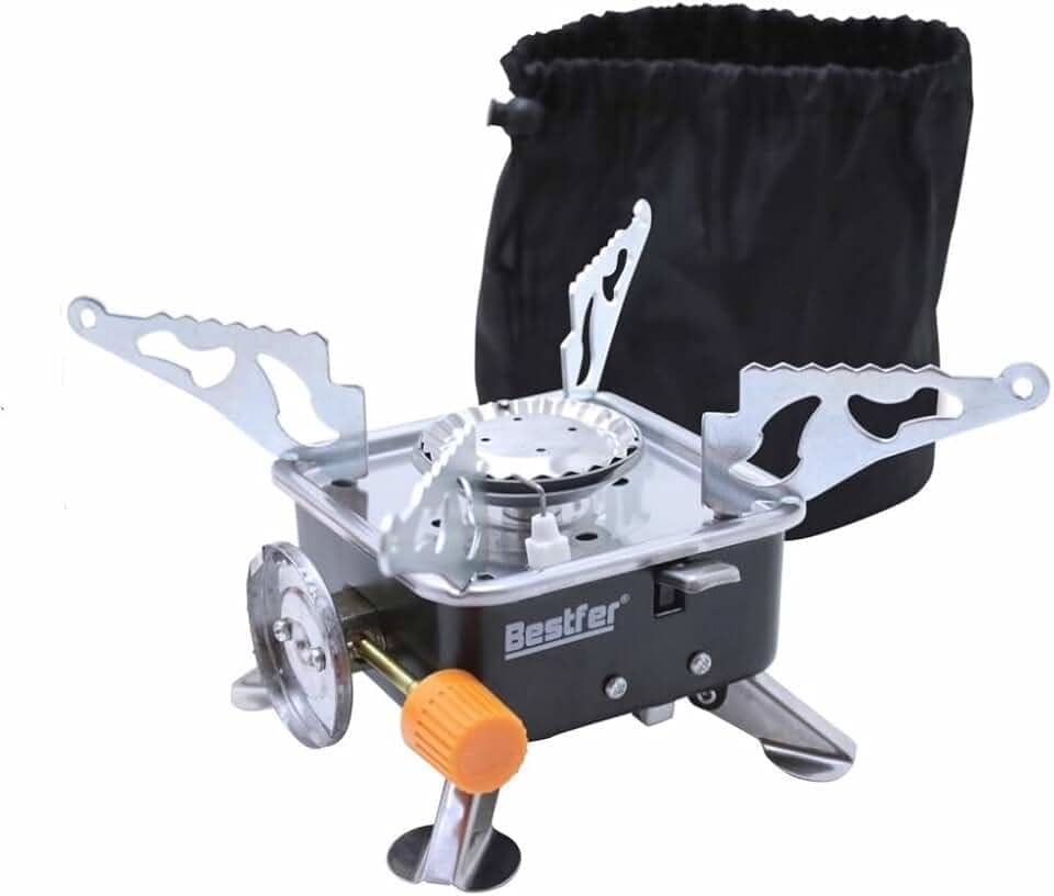Fogareiro Portatil Dobravel Fogão a Gas para Camping e Viagem Bestfer BFH3007