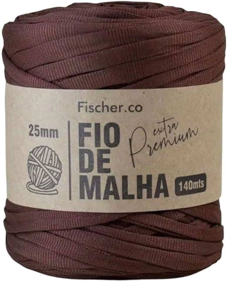 Fio de Malha Extra Premium Fischer 25mm x Rolo com 140m (21 MARROM)