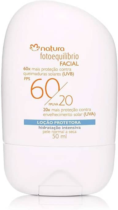 Loção Protetora Facial FPS 60/20 FPS UVA Pele Normal a Seca Fotoequilíbrio - 50ml