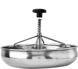 1 pç de aço inoxidável, comedouro de leite, alimentador de leitão, alimentador de leitão, alimentador de porco, tigela de alimentação de porco, forragem para gado, P