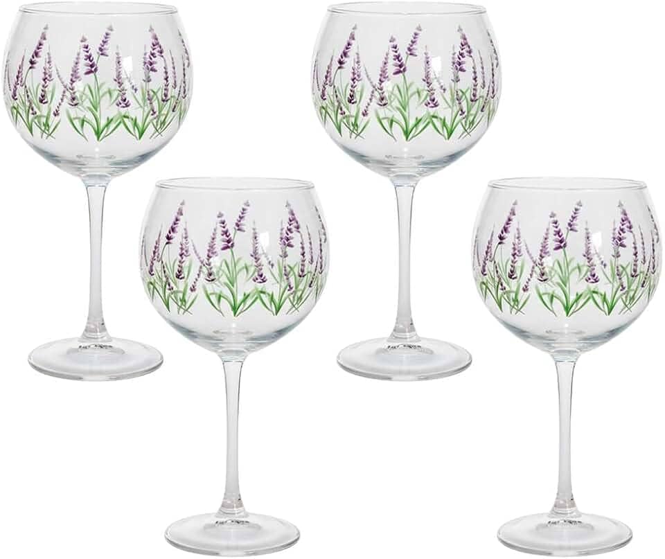 Jogo de Taças de Gin Blow Lavanda 630ml 4 peças - Hauskraft