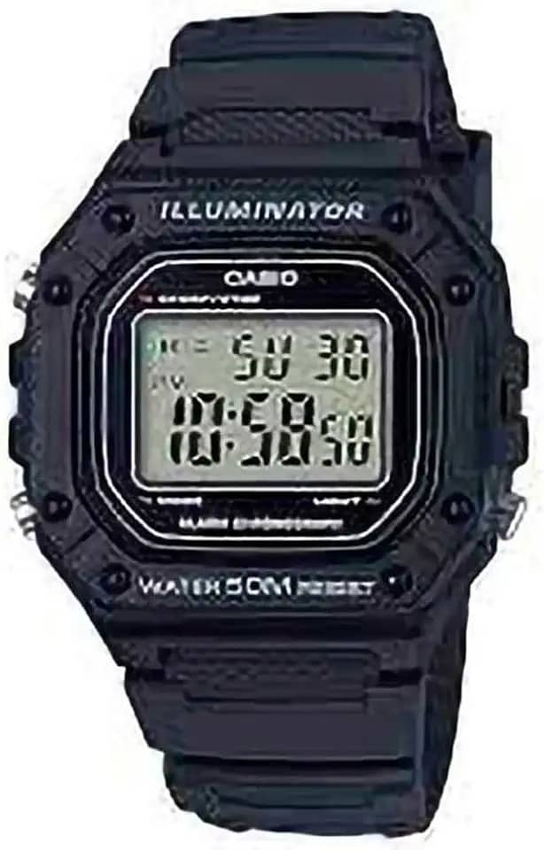 Relógio de Pulso Masculino Casio Digital Preto W-218H-1AVDF