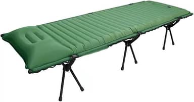 Kit BASK LayDay Cama Dobrável de Alumínio + Colchonete Inflável Automático Ultralight Compacto Confortável Bolsa de Transporte 150kg