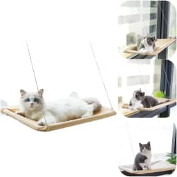 Cama Caminha De Janela Para Gatos Com Ventosas Suspensa Rede