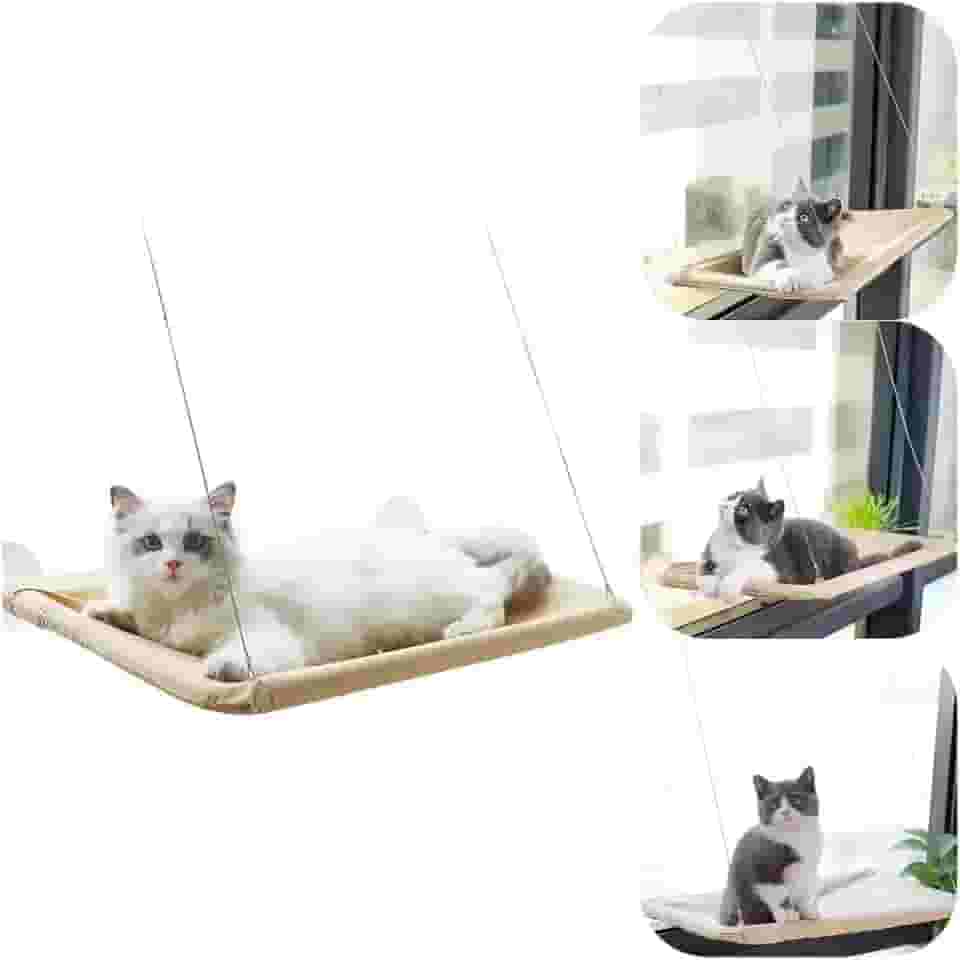 Cama Caminha De Janela Para Gatos Com Ventosas Suspensa Rede