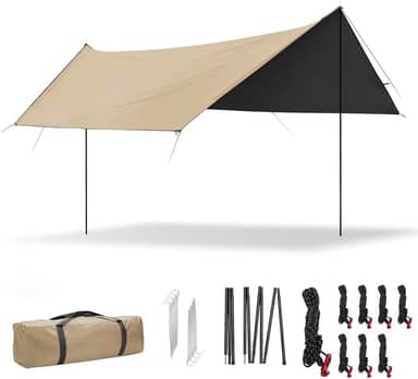 Tenda Gazebo 3x4m, UV 50+ UPF, Impermeáve, Adequado Para Camping, Praia,Jardim e Viagens,Com Proteção Solar Desmontável