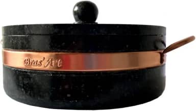 Panela de Pedra-Sabão 3 Litros - Curada - Tradição e Sabor em Cada Cozimento