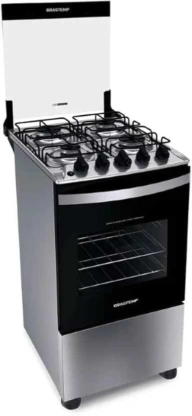 Fogão Brastemp 4 Bocas Inox Bfo4nbr - Bivolt