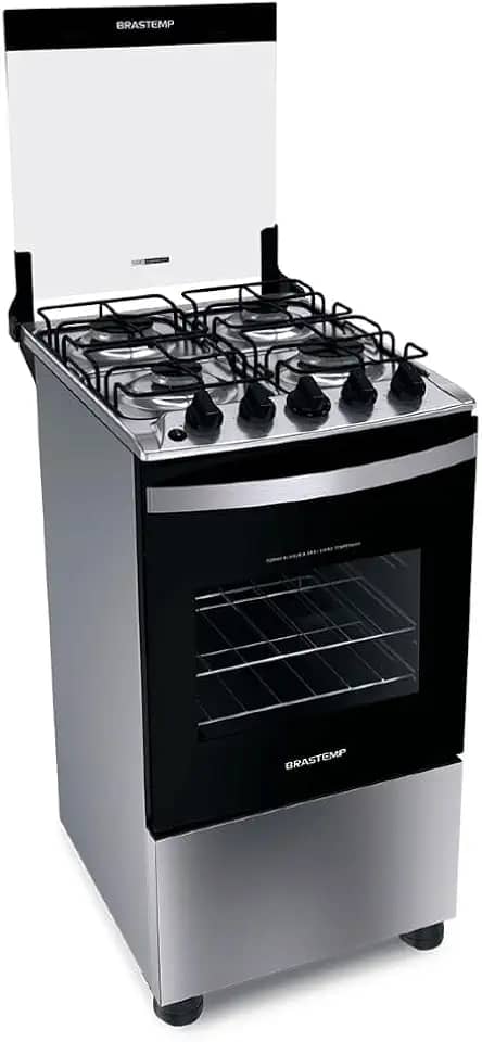 Fogão Brastemp 4 Bocas Inox Bfo4nbr - Bivolt