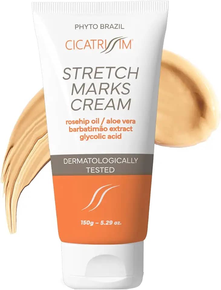 Cicatrissim Creme Para Estrias Vermelhas e Brancas - Suaviza Estrias, Uniformiza e Firma a Pele - Todos os Tipos de Pele - 150g