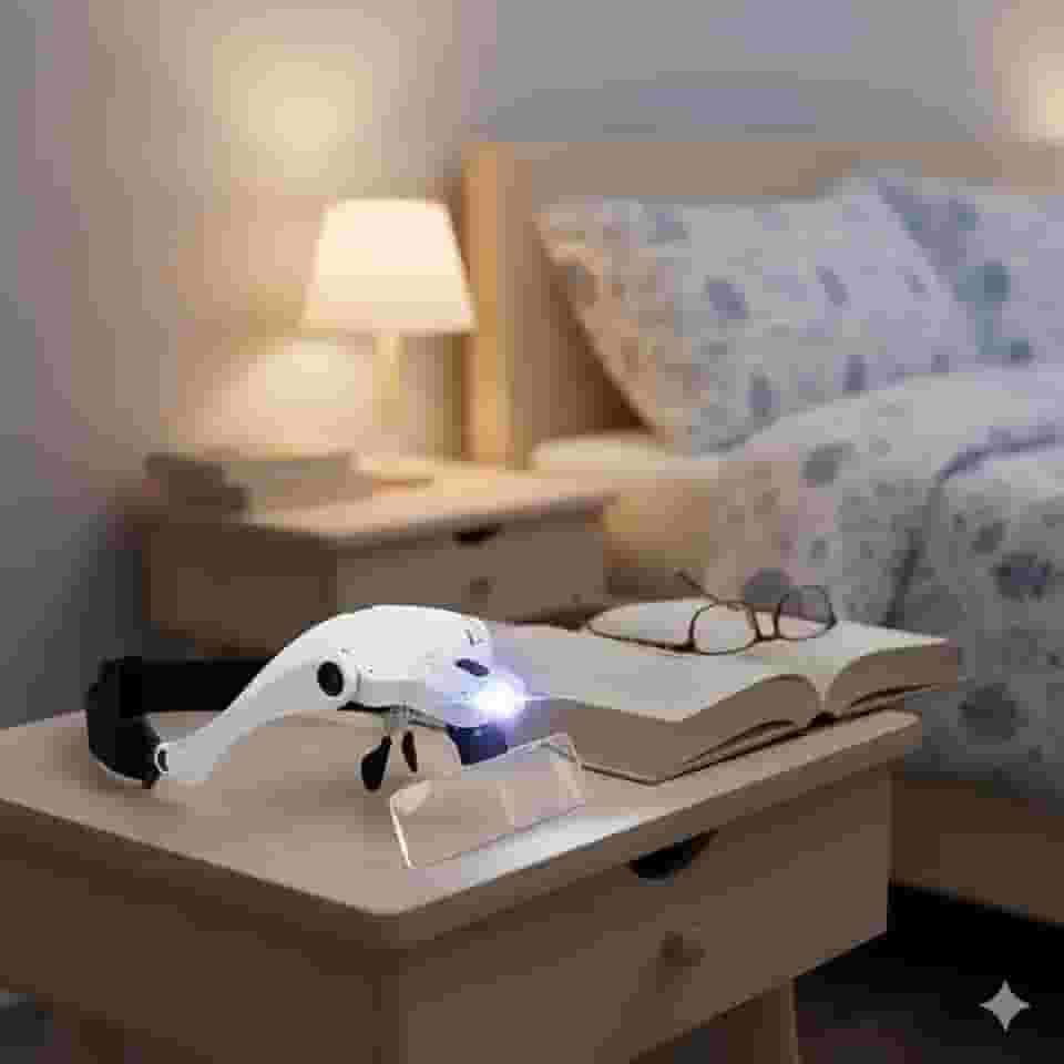 Óculos Lupa Profissional de Cabeça – Aumento para Estética, Eletrônica e Leitura