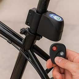 Alarme Antifurto para Bicicleta, Moto e Scooter, com Sensor de Vibração, Controle Remoto e Sirene Sem Fio