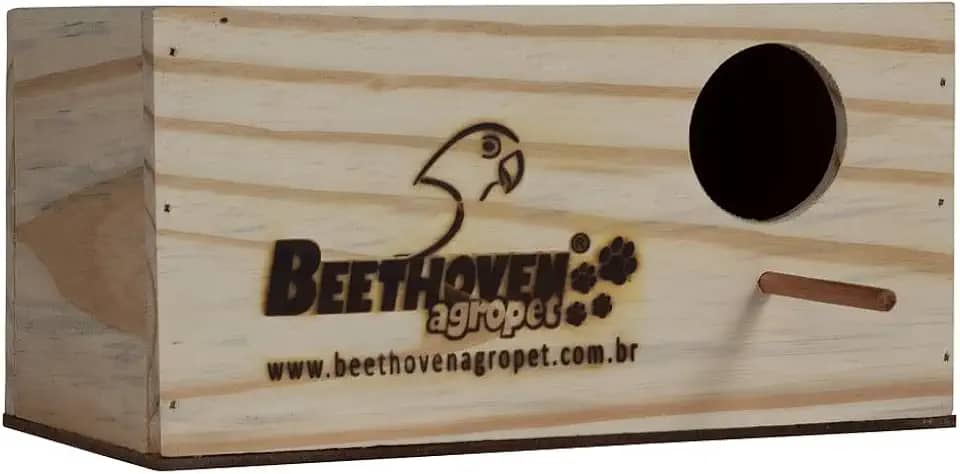 Ninho para Pássaro Passarinho Calopsita em Madeira