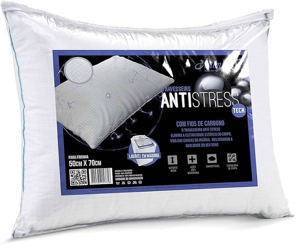 Travesseiro Antistress Altenburg - Branco - 50Cm X 70Cm