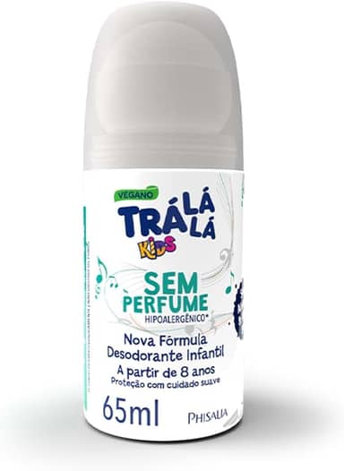 ZKMAGIC Desodorante Roll-On Sem Perfume Trá Lá Lá Branco 65 Ml