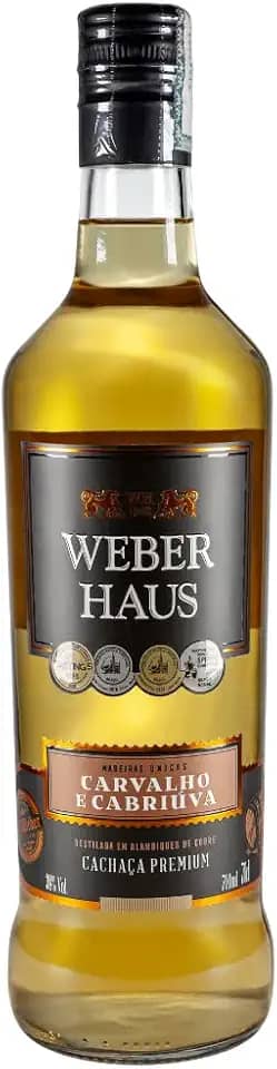 Weber Haus Cachaça Premium Carvalho E Cabreuva 700Ml