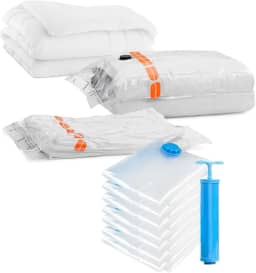 Kit 3 Saco GRANDE a Vacuo + bomba Sacos Organizadores para Mala Roupas Viagem vacoo Edredom Cobertores Guarda Closet Vac Bag