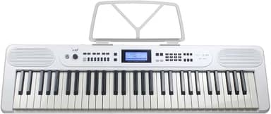 Teclado Musical Bravo Bp399 61 Teclas Sensitivas Bluetooth (WH - White)