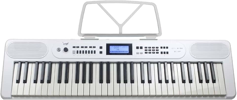 Teclado Musical Bravo Bp399 61 Teclas Sensitivas Bluetooth (WH - White)