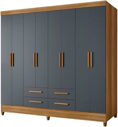 Guarda Roupas Casal 8 Portas 4 Gavetas Montana