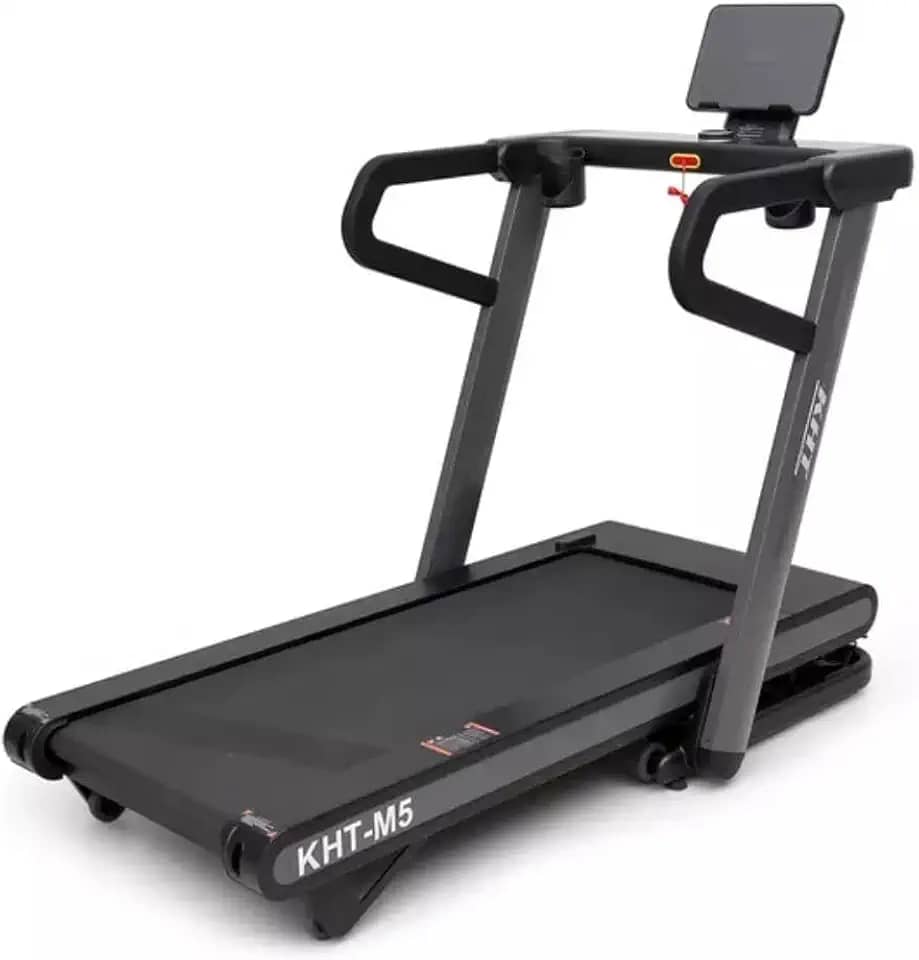 Esteira Elétrica Profissional KHT - M5-4HP Dobrável com Inclinação Automática e Declive – Painel LED e Suporte até 150kg - 110V