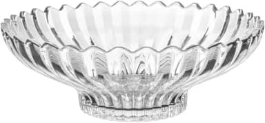 WOLFF - Centro de Mesa de Cristal Geneva 32,5cm x 32,5cm x 12cm