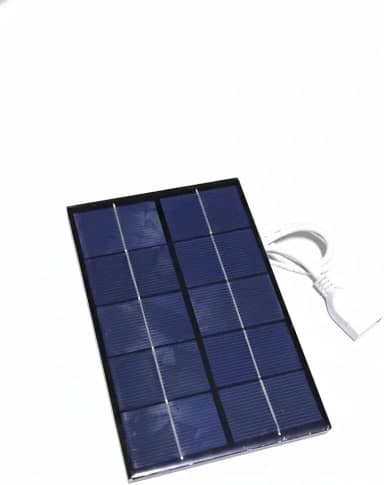 Carregador Solar Portátil 6V Sem Bateria – Painel Solar Ecológico Leve e Resistente para Viagens, Acampamentos e Equipamentos de Baixo Consumo