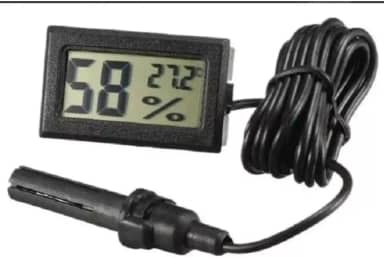 TERMO-HIGROMETRO E TERMOMETRO DIGITAL EMBUTIR COM SONDA