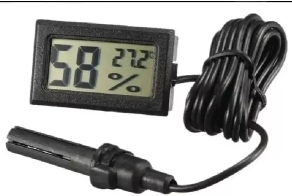 TERMO-HIGROMETRO E TERMOMETRO DIGITAL EMBUTIR COM SONDA