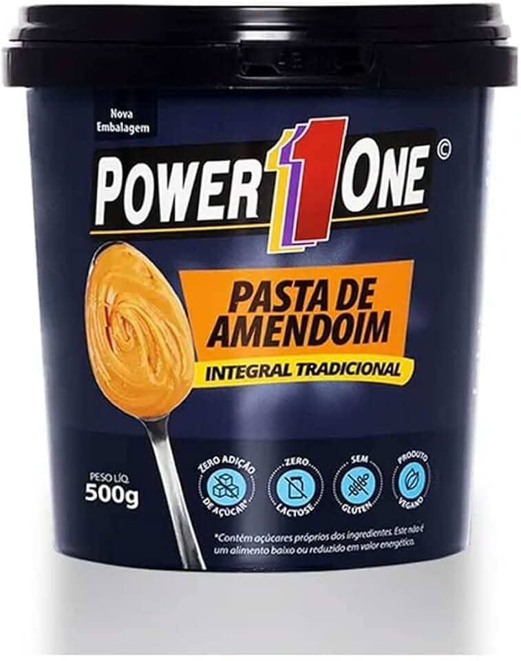 Pasta de Amendoim Integral - 500G - Power One, Power One