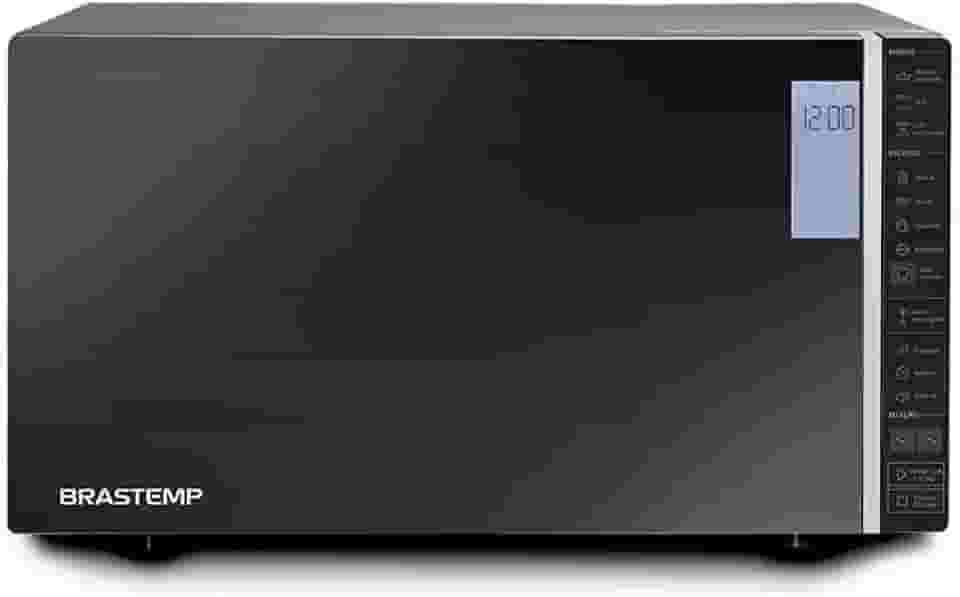 Micro-ondas Brastemp 32 Litros cor Inox Espelhado com Grill e Painel Integrado - BMG45AR 220V