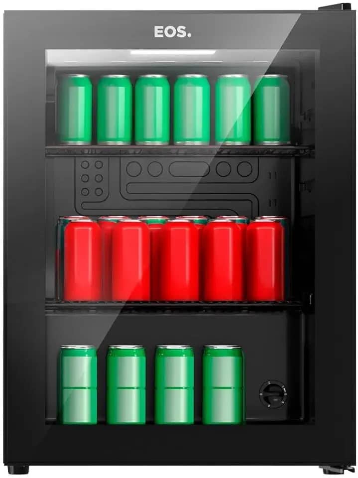 Refrigerador Expositor Vertical Eos 67 Litros Eco Gelo All Black Eev80p 110v