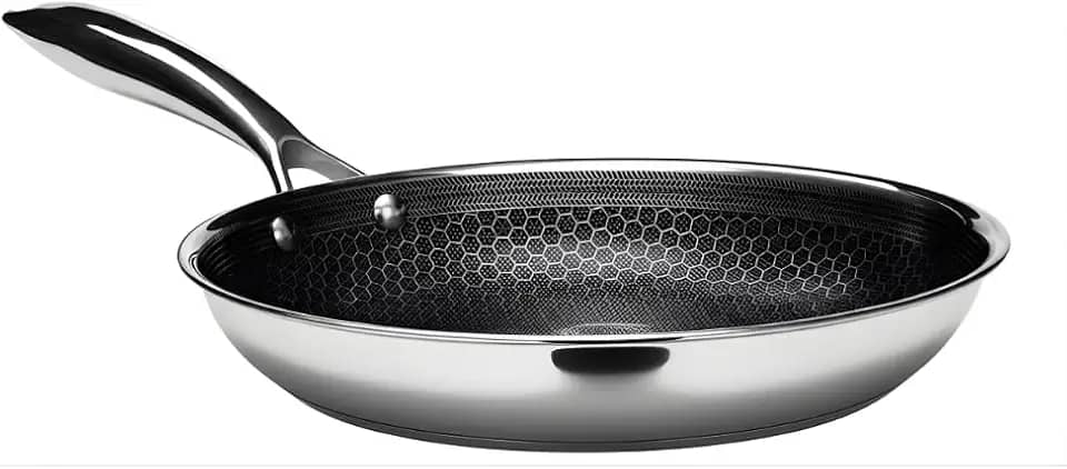 Frigideira Antiaderente Inox 26cm CookingPro Com Revestimento Antiaderente e Antirrisco– Alta Performance e Resistência (LINHA DE LUXO).