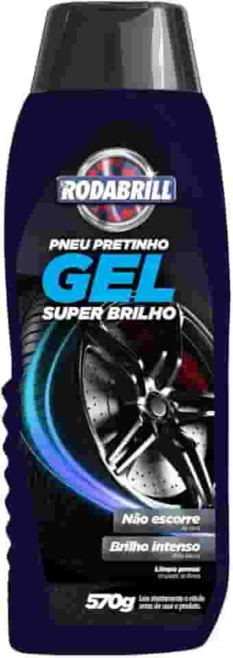 Pneu Pretinho Gel Super Brilho Rodabrill 570g
