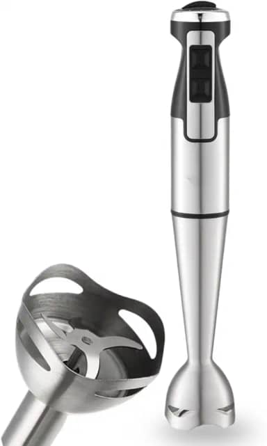 Processador Mixer de Mão 1000W Vertical Turbo Whey Bebidas Sopas (Prata 110V)