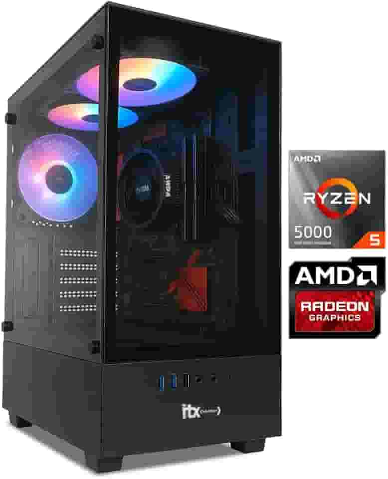 PC Gamer ITX Arena, Ryzen 5 5600GT, Radeon™ Graphics Vega 7, 16GB Ram, SSD 480GB, Gabinete RGB