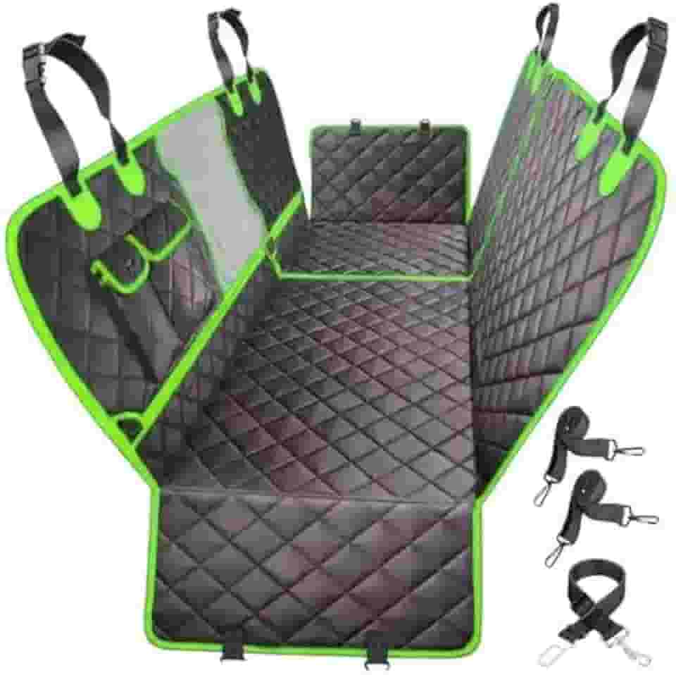 Capa Impermeável para Proteção Completa dos Bancos do Carro – Ideal para Pets, Resistente a Águas e Sujeira, Facilidade de Limpeza e Durabilidade (Verde)