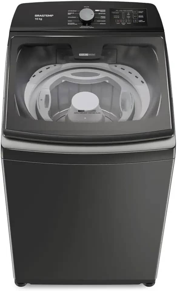 Máquina de Lavar Brastemp 16kg Titânio com Tecnologia Double Wash e Ciclo Tira Manchas Advanced-BWD16A9 110V