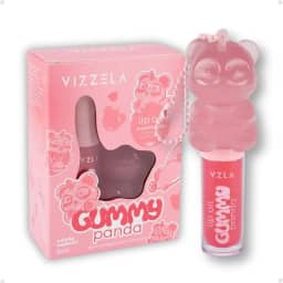 Lip Oil Gummy Panda Vizzela Gloss Labial Com Chaveiro 6ml
