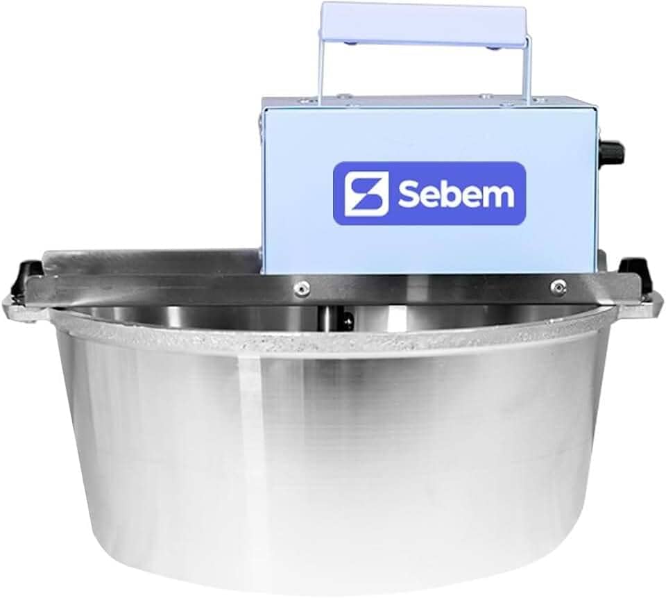 Panela De Mexer Doces Misturadora para Brigadeiro Docinhos Recheios Profissional Automática Cozinha 10 Litros Azul Bivolt Sebem