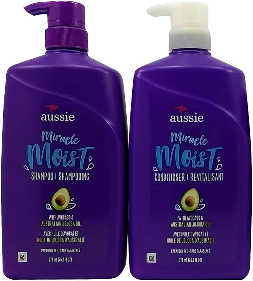 Aussie Moist Shampoo + Cond Abacate E Óleo De Jojoba 778ml
