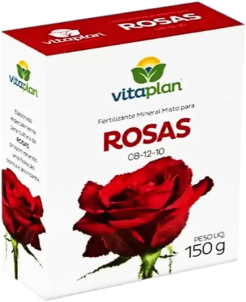 Fertilizante Adubo Mineral Rosas 150g 08-12-10 Npk Com Micronutrientes Ideal Para Flores